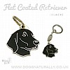Deluxe Flat Coated Retriever Tag or Keyring